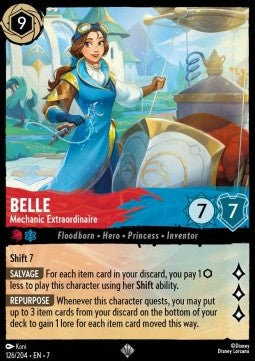 Belle - Mechanic Extraordinaire (V.1)⁣ - Archazia's Island⁣ (Super Rare)⁣ [126]