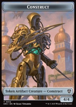 Construct Token (A 4/4) // Nalaar Aetherjet Token (A */*) - Aetherdrift: Tokens (Token) [TDFT-CT 12/16]