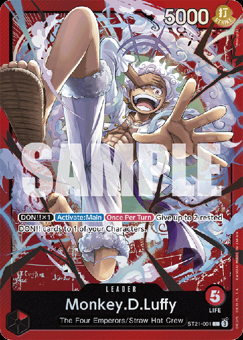 Monkey.D.Luffy (ST21-001) (V.1)⁣ - Starter Deck: EX Gear 5⁣ (Leader)⁣ [001]