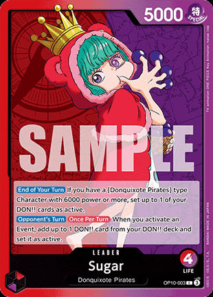 Sugar (OP10-003) (V.1) - Royal Blood (Leader) [OP10-003]
