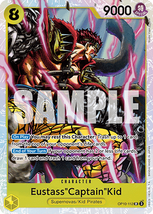 Eustass"Captain"Kid (OP10-112) (V.1)⁣ - Royal Blood⁣ (Super Rare)⁣ [112]