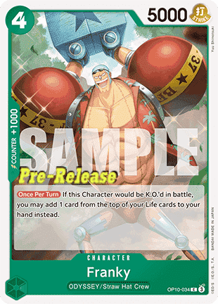 Franky (OP10-034) - Promos: Royal Blood (Common) [OP10P-034]