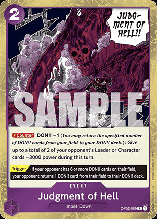 Judgment of Hell (OP02-089) (V.1)⁣ - The Best⁣ (Rare)⁣ [OP02-089]