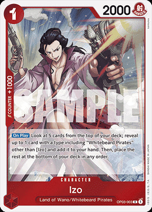 Izo (OP03-003) (V.1)⁣ - The Best⁣ (Rare)⁣ [OP03-003]