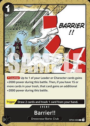 Barrier!! (OP04-095) (V.1) - The Best (Common) [PRB01-OP04-095]