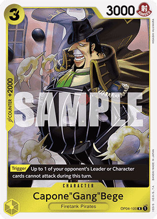 Capone"Gang"Bege" (OP04-100) (V.1)⁣ - The Best⁣ (Rare)⁣ [OP04-100]
