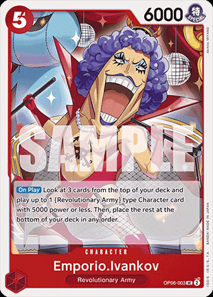 Emporio.Ivankov (OP06-003) (V.1) - The Best (Uncommon) [PRB01-OP06-003]