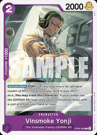 Vinsmoke Yonji (OP06-066) (V.1) - The Best (Common) [PRB01-OP06-066]