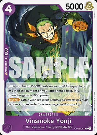 Vinsmoke Yonji (OP06-067) (V.1)⁣ - The Best⁣ (Rare)⁣ [OP06-067]