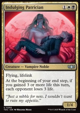 Indulging Patrician - Commander: Tarkir: Dragonstorm (Uncommon) [TDC-292]