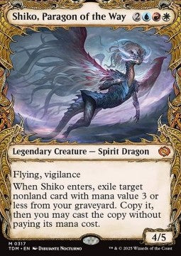 Shiko, Paragon of the Way (V.1) - Tarkir: Dragonstorm: Extras (Mythic) [XTDM-317]