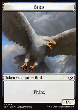 Bird Token (W 1/1) // Inkling Token (WB 2/1) - Tarkir: Dragonstorm: Tokens (Token) [TTDM-CT 2/28]