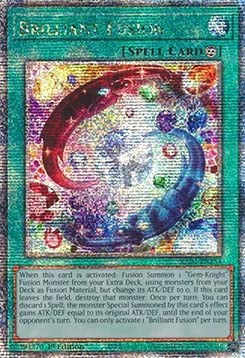 Brilliant Fusion (V.2 - Quarter Century Secret Rare)⁣ - Quarter Century Stampede⁣ (Quarter Century Secret Rare)⁣ [254]