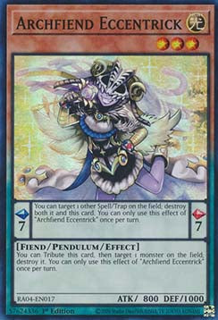 Archfiend Eccentrick (V.1 - Super Rare) - Quarter Century Stampede (Super Rare) [RA04-017]