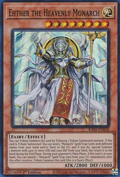 Ehther the Heavenly Monarch (V.1 - Super Rare)⁣ - Quarter Century Stampede⁣ (Super Rare)⁣ [018]