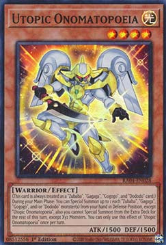 Utopic Onomatopoeia (V.1 - Super Rare) - Quarter Century Stampede (Super Rare) [RA04-028]