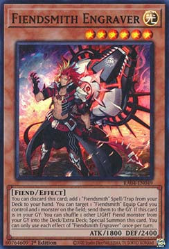 Fiendsmith Engraver (V.1 - Super Rare)⁣ - Quarter Century Stampede⁣ (Super Rare)⁣ [049]