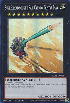 Superdreadnought Rail Cannon Gustav Max (V.1 - Super Rare) - Quarter Century Stampede (Super Rare) [RA04-063]