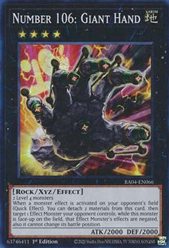 Number 106: Giant Hand (V.1 - Super Rare) - Quarter Century Stampede (Super Rare) [RA04-066]