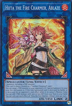 Hiita the Fire Charmer, Ablaze (V.1 - Super Rare) - Quarter Century Stampede (Super Rare) [RA04-074]