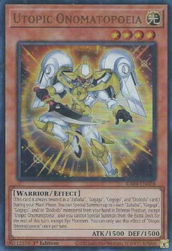 Utopic Onomatopoeia (V.2 - Ultra Rare) - Quarter Century Stampede (Ultra Rare) [RA04-028]