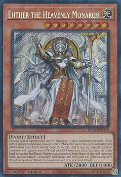 Ehther the Heavenly Monarch (V.3 - Secret Rare)⁣ - Quarter Century Stampede⁣ (Secret Rare)⁣ [018]