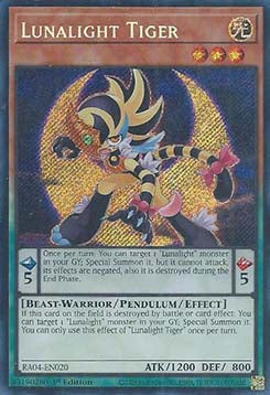 Lunalight Tiger (V.3 - Secret Rare)⁣ - Quarter Century Stampede⁣ (Secret Rare)⁣ [020]