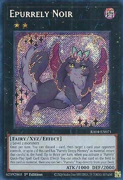 Epurrely Noir (V.3 - Secret Rare) - Quarter Century Stampede (Secret Rare) [RA04-071]