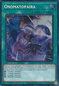 Onomatopaira (V.3 - Secret Rare)⁣ - Quarter Century Stampede⁣ (Secret Rare)⁣ [089]