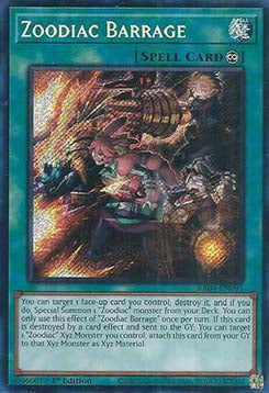 Zoodiac Barrage (V.3 - Secret Rare) - Quarter Century Stampede (Secret Rare) [RA04-091]