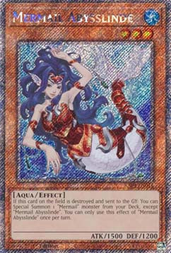 Mermail Abysslinde (V.4 - Platinum Secret Rare)⁣ - Quarter Century Stampede⁣ (Platinum Secret Rare)⁣ [011]