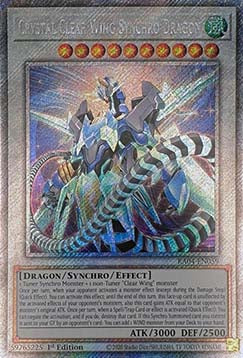 Crystal Clear Wing Synchro Dragon (V.4 - Platinum Secret Rare)⁣ - Quarter Century Stampede⁣ (Platinum Secret Rare)⁣ [059]