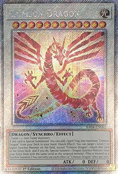 Crimson Dragon (V.4 - Platinum Secret Rare)⁣ - Quarter Century Stampede⁣ (Platinum Secret Rare)⁣ [061]