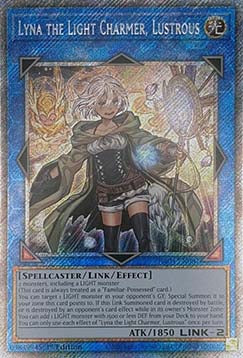 Lyna the Light Charmer, Lustrous (V.4 - Platinum Secret Rare)⁣ - Quarter Century Stampede⁣ (Platinum Secret Rare)⁣ [081]