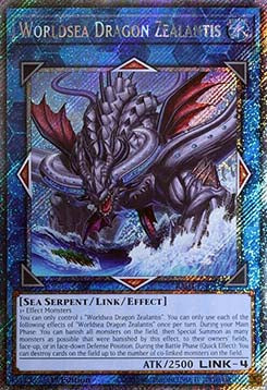 Worldsea Dragon Zealantis (V.4 - Platinum Secret Rare) - Quarter Century Stampede (Platinum Secret Rare) [RA04-082]