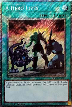 A Hero Lives (V.4 - Platinum Secret Rare)⁣ - Quarter Century Stampede⁣ (Platinum Secret Rare)⁣ [087]