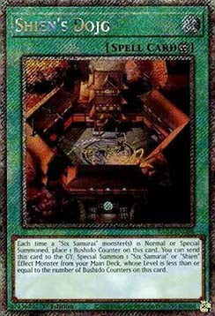 Shien's Dojo (V.4 - Platinum Secret Rare)⁣ - Quarter Century Stampede⁣ (Platinum Secret Rare)⁣ [088]