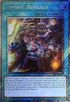 Zoodiac Barrage (V.4 - Platinum Secret Rare)
