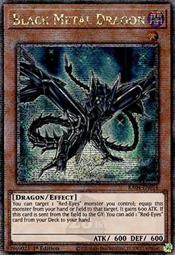 Black Metal Dragon (V.5 - Quarter Century Secret Rare)⁣ - Quarter Century Stampede⁣ (Quarter Century Secret Rare)⁣ [016]