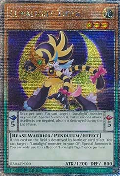 Lunalight Tiger (V.5 - Quarter Century Secret Rare)⁣ - Quarter Century Stampede⁣ (Quarter Century Secret Rare)⁣ [020]