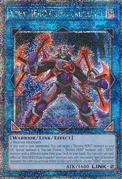 Xtra HERO Cross Crusader (V.5 - Quarter Century Secret Rare) - Quarter Century Stampede (Quarter Century Secret Rare) [RA04-076]