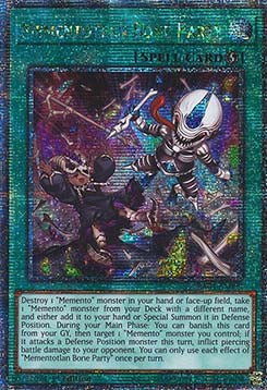 Mementotlan Bone Party (V.5 - Quarter Century Secret Rare)⁣ - Quarter Century Stampede⁣ (Quarter Century Secret Rare)⁣ [099]