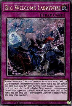 Big Welcome Labrynth (V.5 - Quarter Century Secret Rare)⁣ - Quarter Century Stampede⁣ (Quarter Century Secret Rare)⁣ [104]