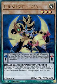 Lunalight Tiger (V.7 - Ultimate Rare)⁣ - Quarter Century Stampede⁣ (Ultimate Rare)⁣ [020]
