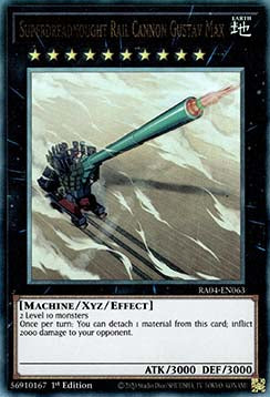Superdreadnought Rail Cannon Gustav Max (V.7 - Ultimate Rare)⁣ - Quarter Century Stampede⁣ (Ultimate Rare)⁣ [063]