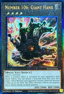 Number 106: Giant Hand (V.7 - Ultimate Rare)⁣ - Quarter Century Stampede⁣ (Ultimate Rare)⁣ [066]