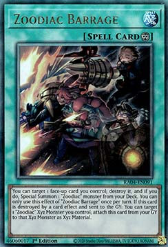 Zoodiac Barrage (V.7 - Ultimate Rare)⁣ - Quarter Century Stampede⁣ (Ultimate Rare)⁣ [091]