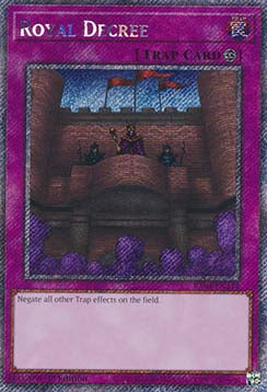 Royal Decree (V.1 - Platinum Secret Rare)⁣ - Quarter Century Stampede⁣ (Platinum Secret Rare)⁣ [113]