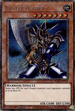 Buster Blader (V.1 - Platinum Secret Rare)⁣ - Quarter Century Stampede⁣ (Platinum Secret Rare)⁣ [115]