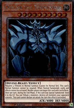 Obelisk the Tormentor (V.1 - Platinum Secret Rare)⁣ - Quarter Century Stampede⁣ (Platinum Secret Rare)⁣ [116]